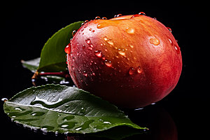 油桃甜蜜美食摄影图