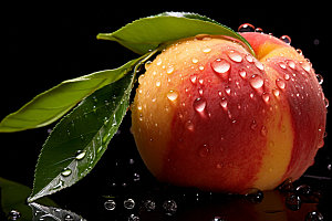 油桃水果甜蜜摄影图