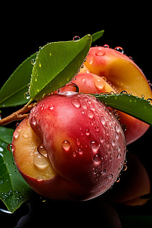 油桃水果美食摄影图