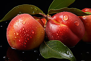 油桃水果高清摄影图