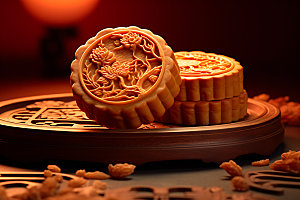 中秋月饼美味节日特色效果图