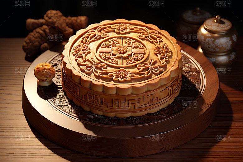 中秋月饼节日特色点心效果图