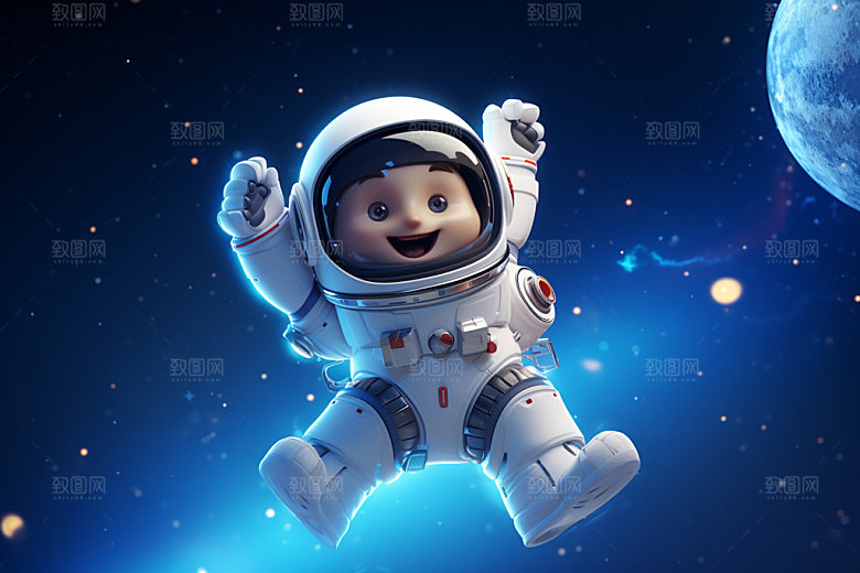 宇航员科技3D模型