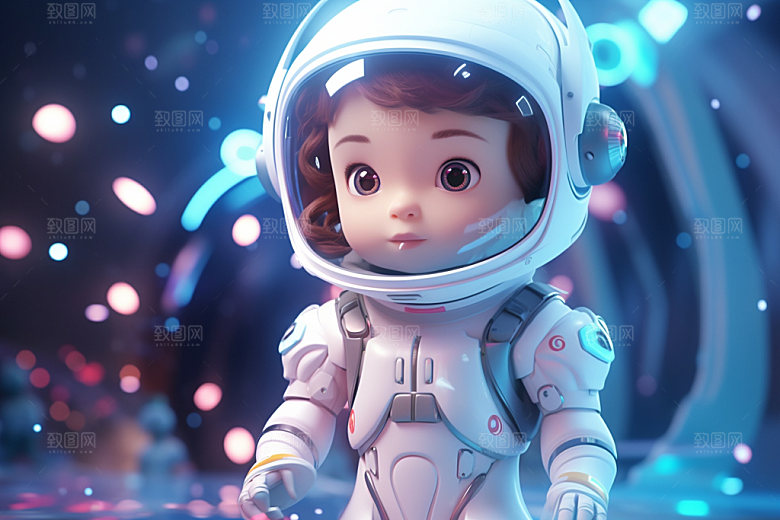 宇航员航天员立体模型