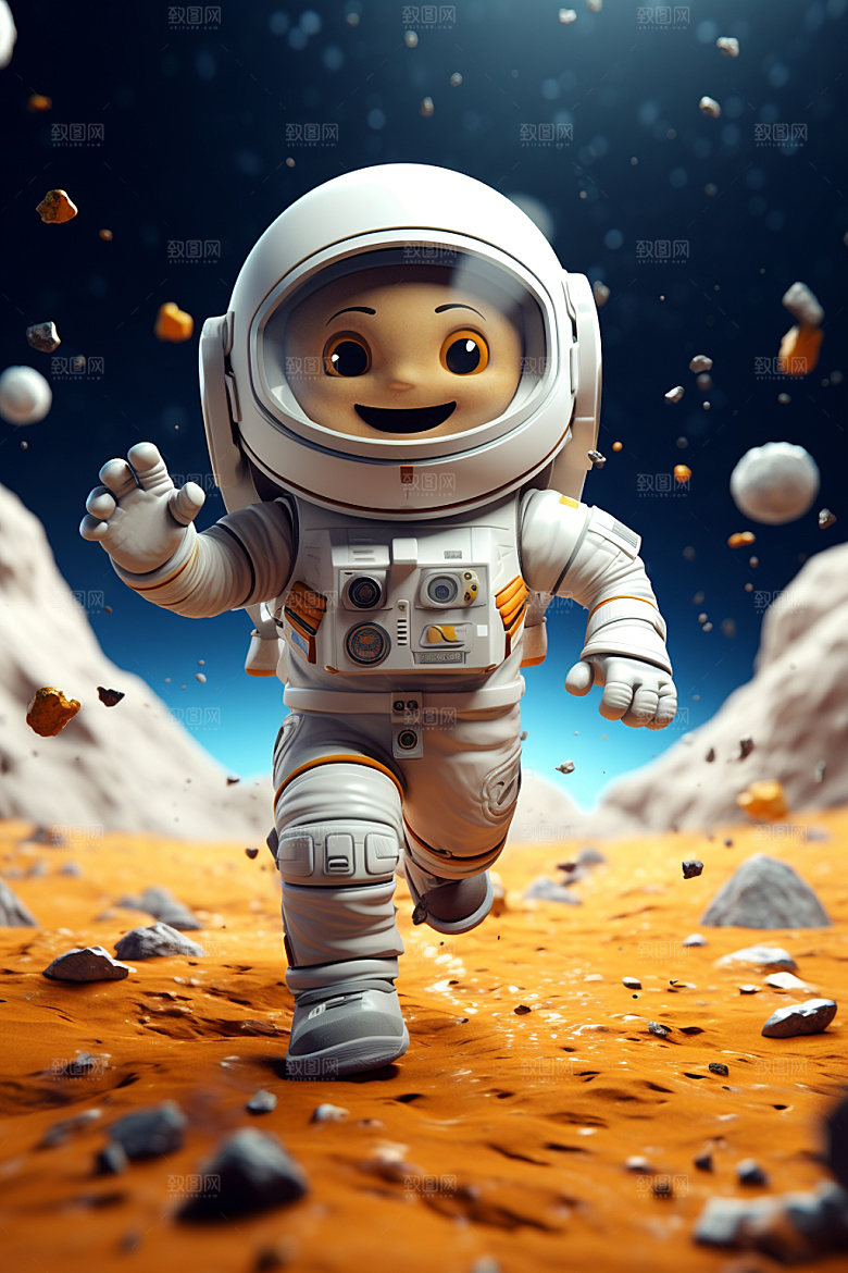 宇航员太空宇宙模型