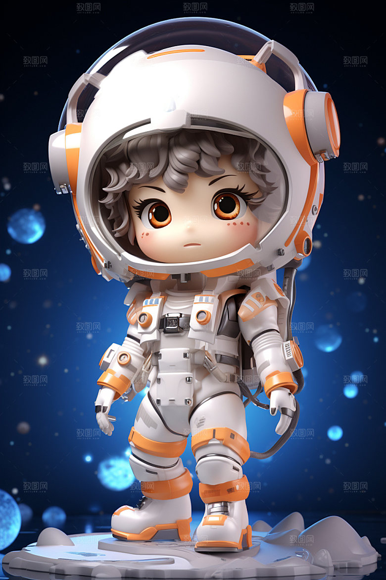 宇航员太空手办模型