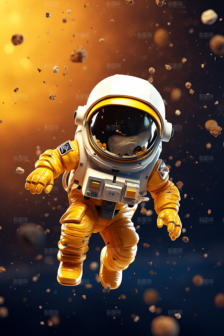 宇航员太空宇宙模型