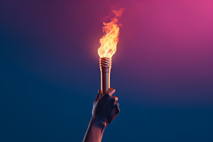 奥运火炬接力运动会摄影图
