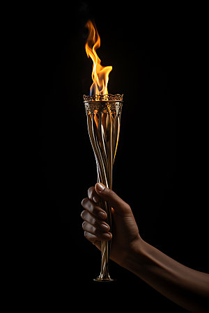 奥运火炬高清传统摄影图