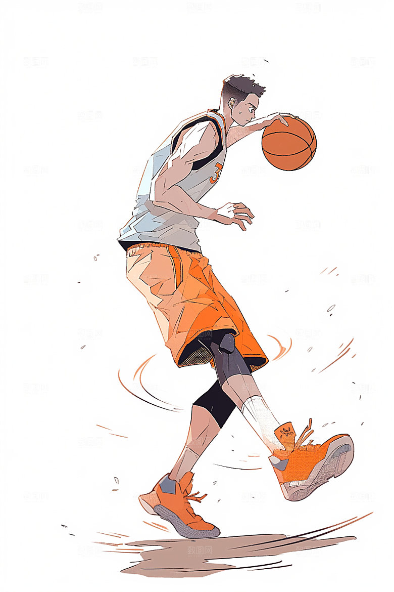卡通运动动漫体育插画