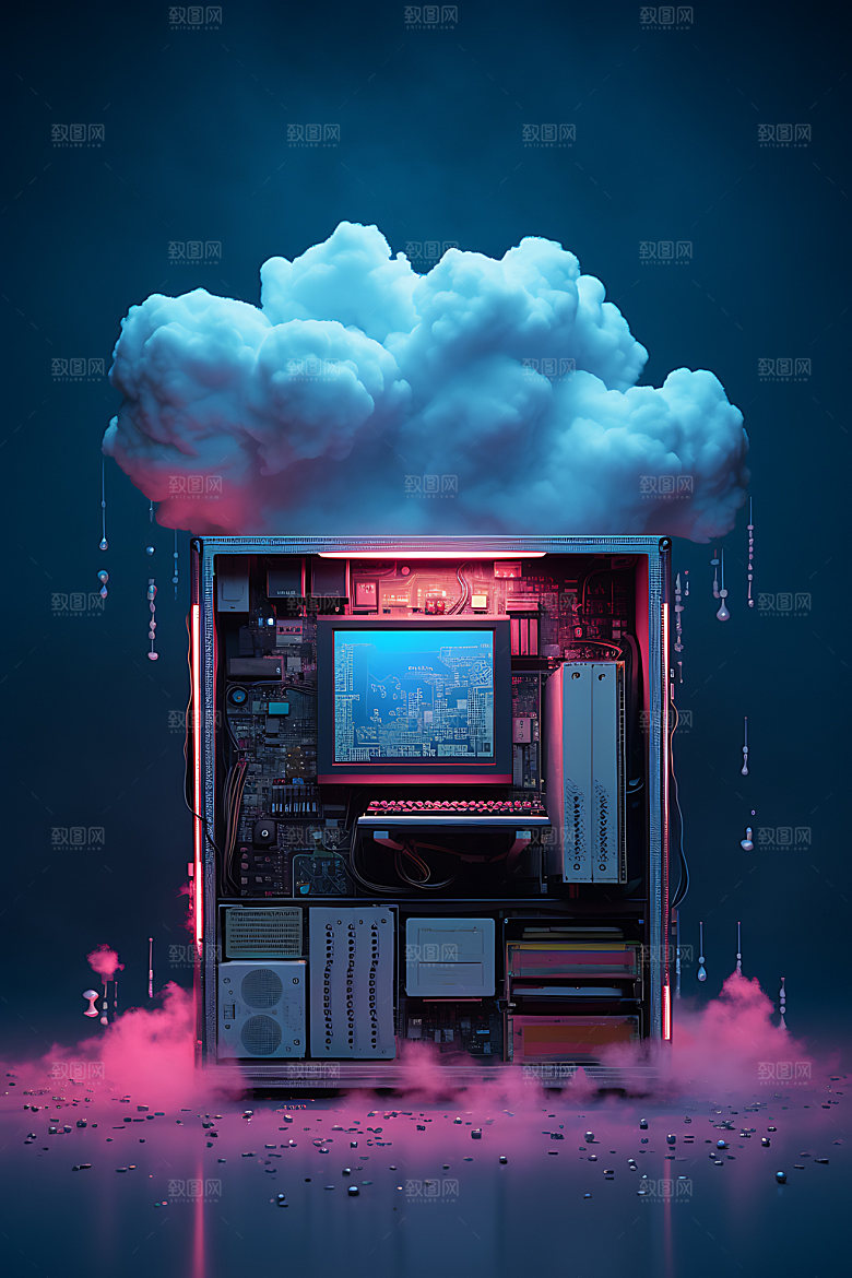 云计算计算机信息技术创意素材
