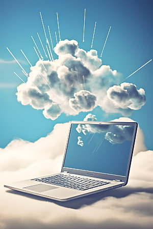 云计算云存储计算机创意素材