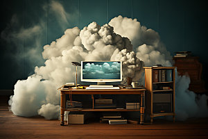 云计算云存储科技创意素材