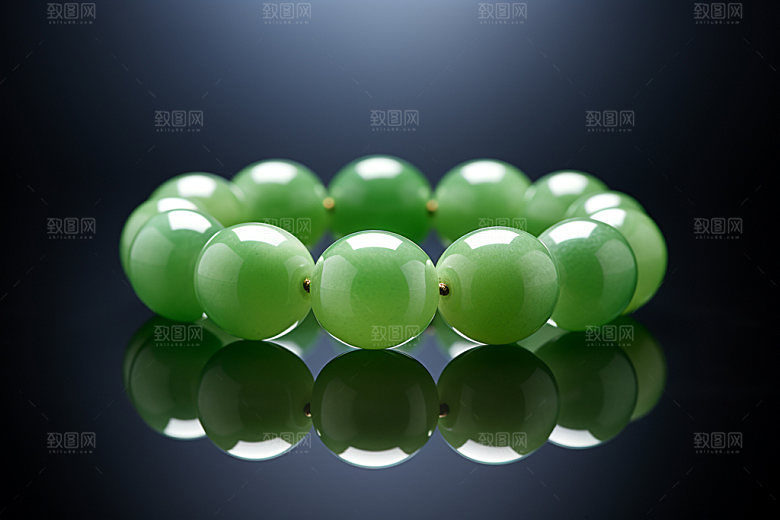 玉石翡翠玉器艺术品摄影图
