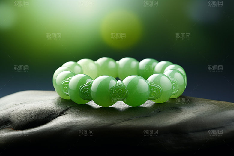 玉石翡翠贵重物品艺术品摄影图