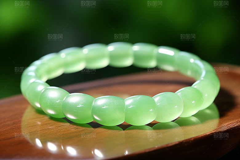 玉石翡翠装饰品艺术品摄影图
