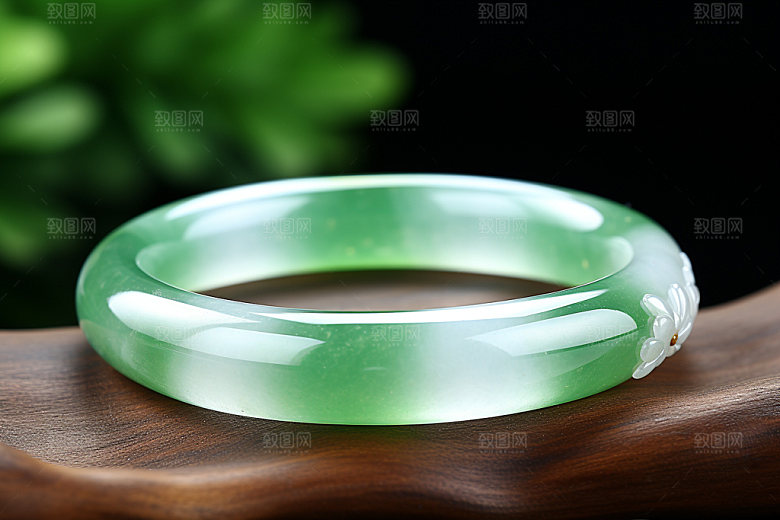 玉石翡翠高贵艺术品摄影图