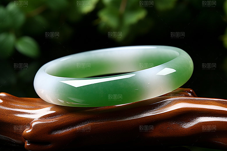 玉石翡翠玉器艺术品摄影图
