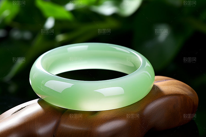 玉石翡翠高贵艺术品摄影图