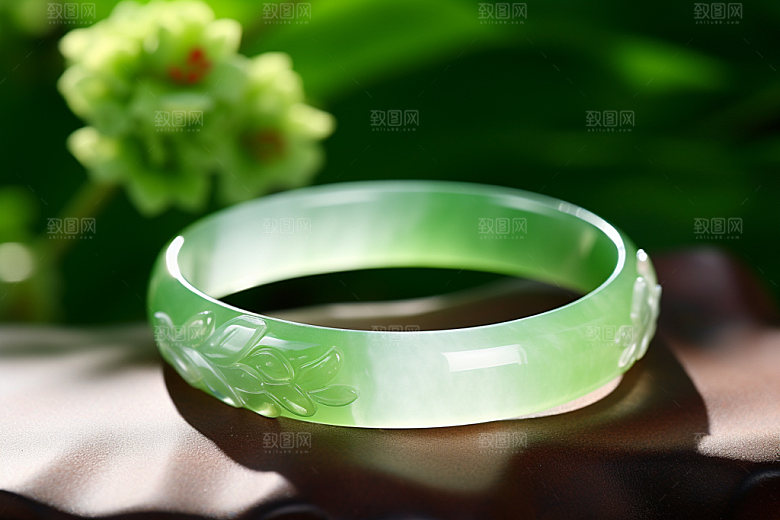 玉石翡翠高清首饰摄影图