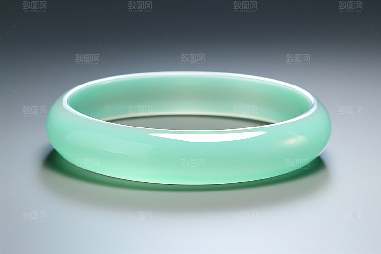 玉石翡翠首饰艺术品摄影图