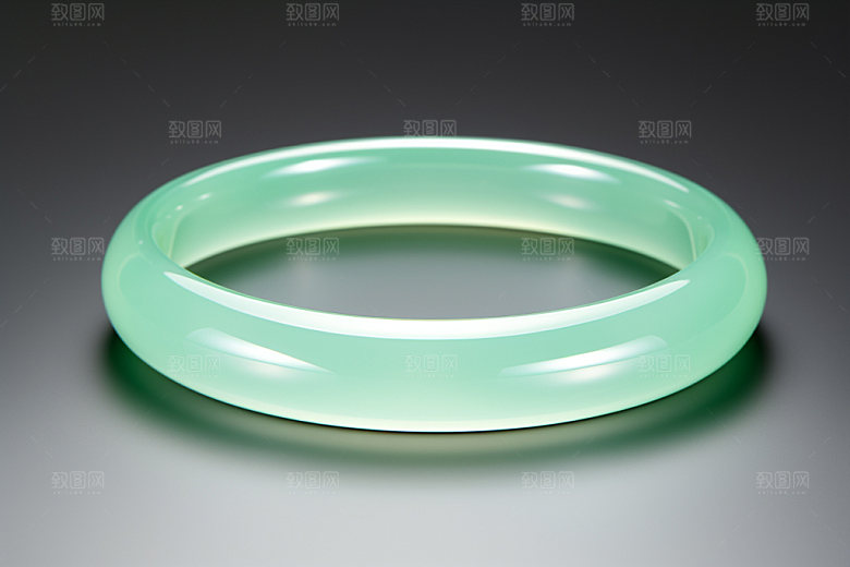 玉石翡翠玉器高贵摄影图