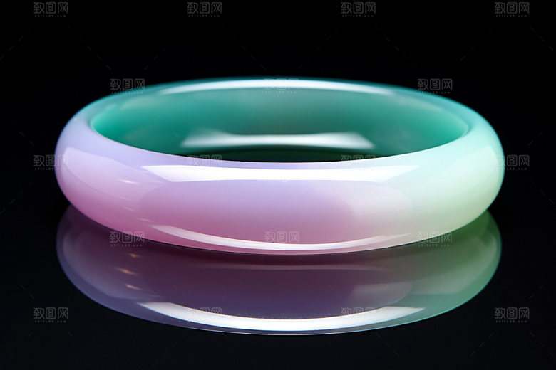 玉石翡翠艺术品高贵摄影图