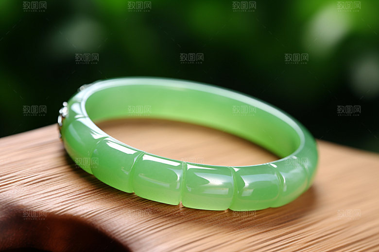 玉石翡翠玉器首饰摄影图