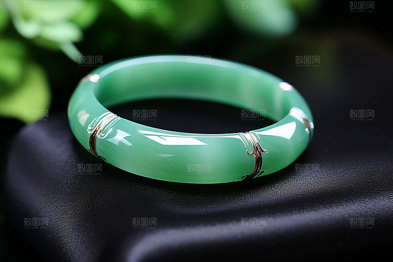 玉石翡翠高清高贵摄影图