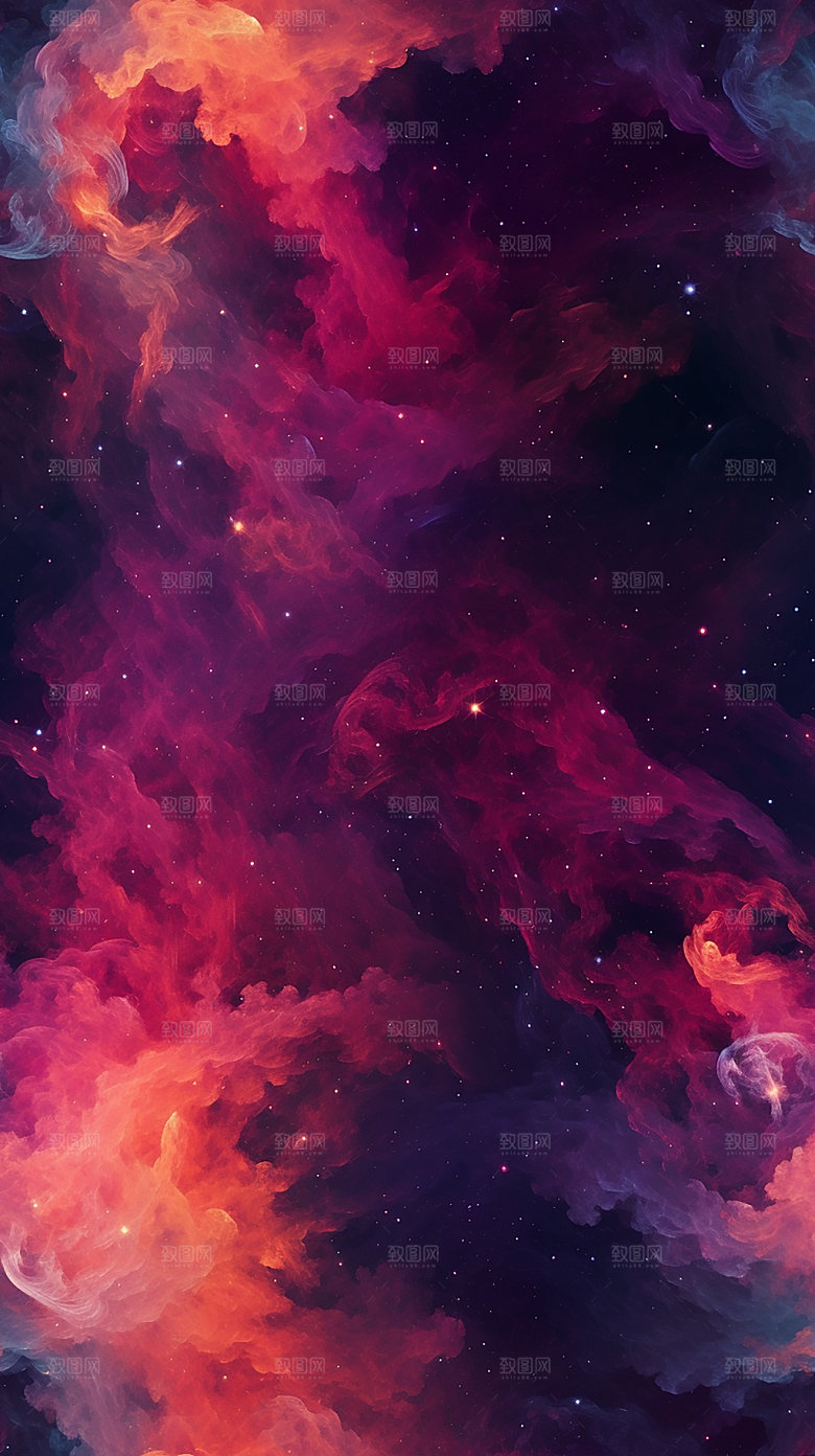 星云宇宙裂变背景图