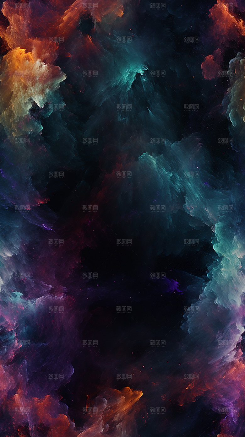 星云高清炫彩背景图