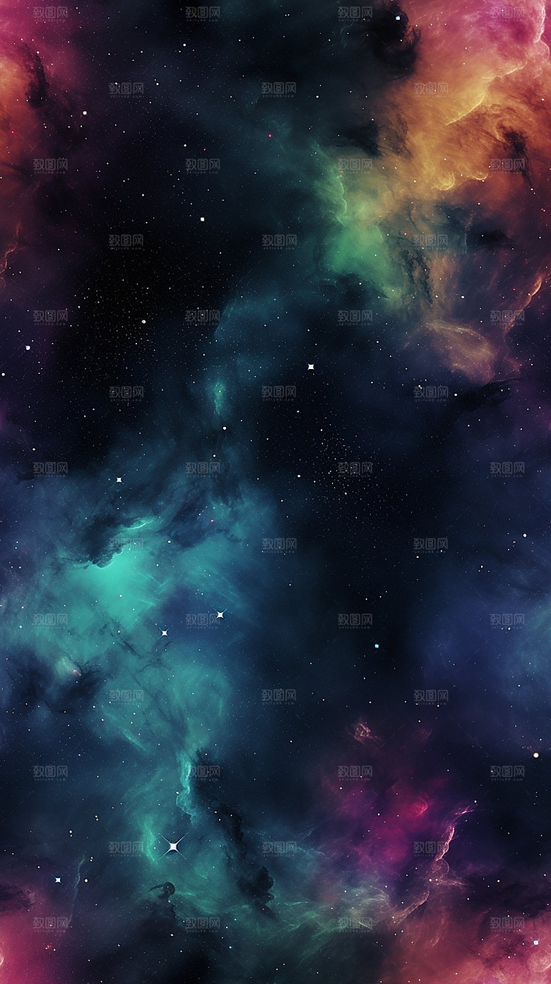 星云银河渐变背景图