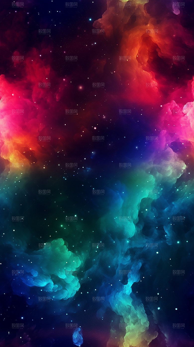 星云渐变星空背景图
