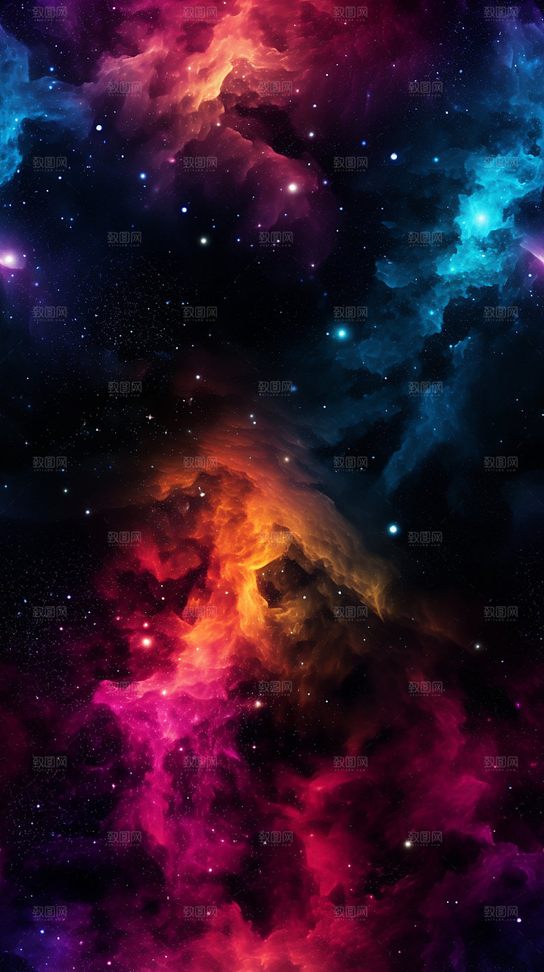 星云星空裂变背景图