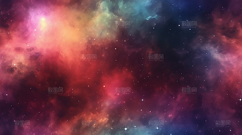 星云裂变星空背景图