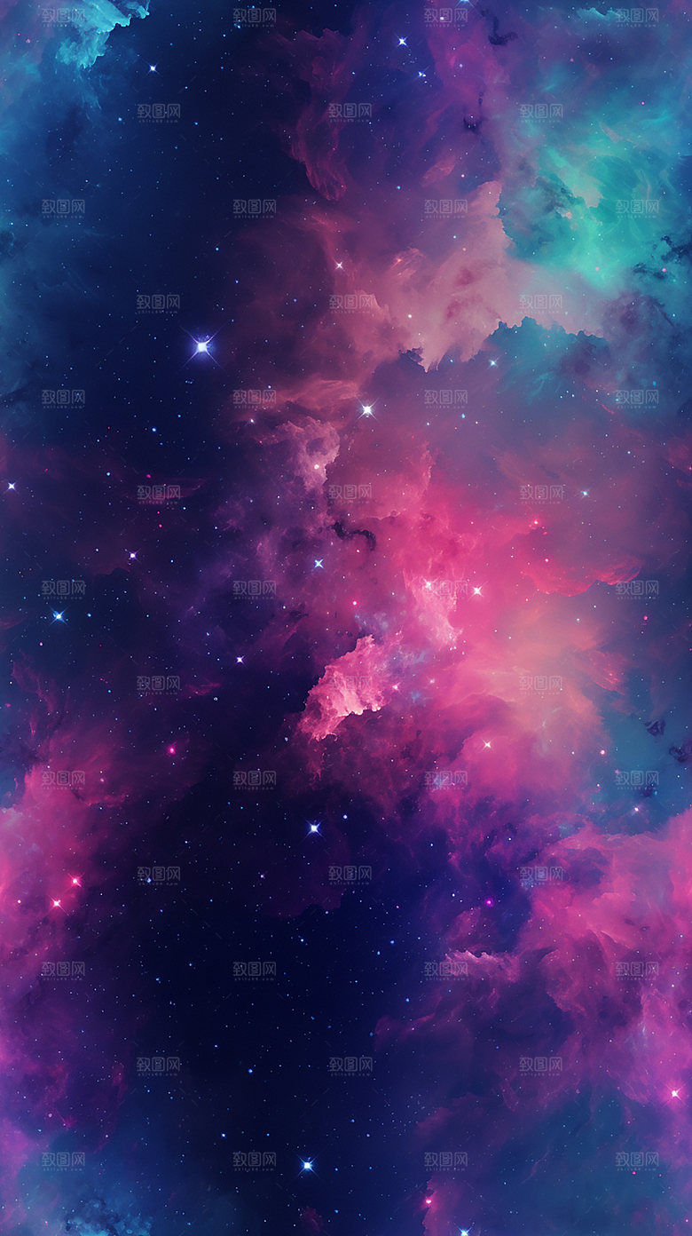星云裂变银河背景图