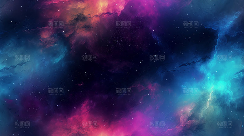 星云炫彩高清背景图