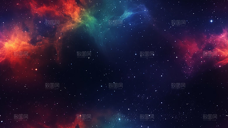星云渐变星空背景图