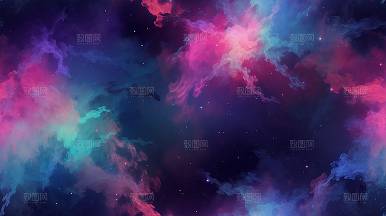 星云高清裂变背景图