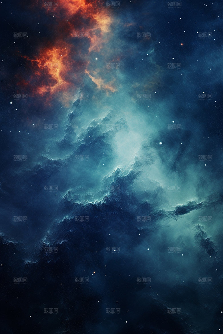 宇宙唯美夜空背景图