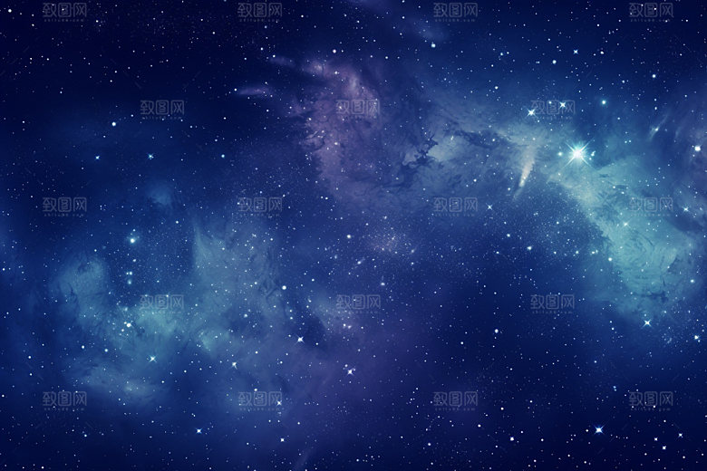 宇宙唯美星空背景图