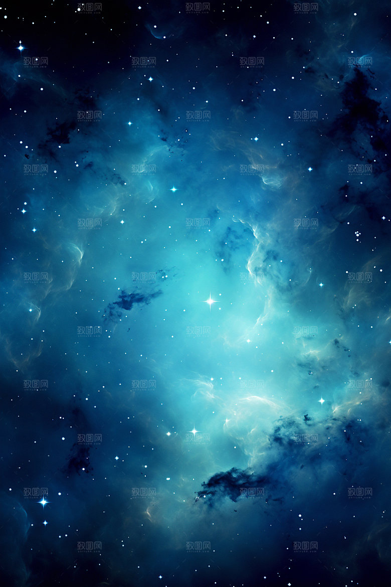 宇宙夜空唯美背景图
