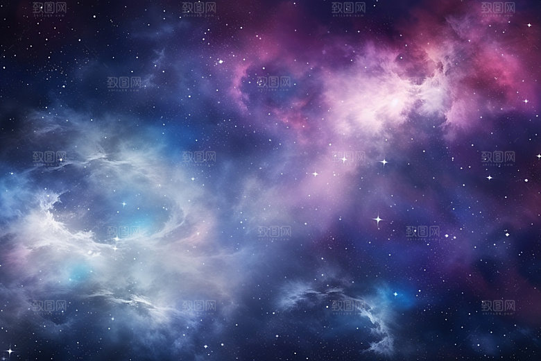 宇宙星空唯美星云素材
