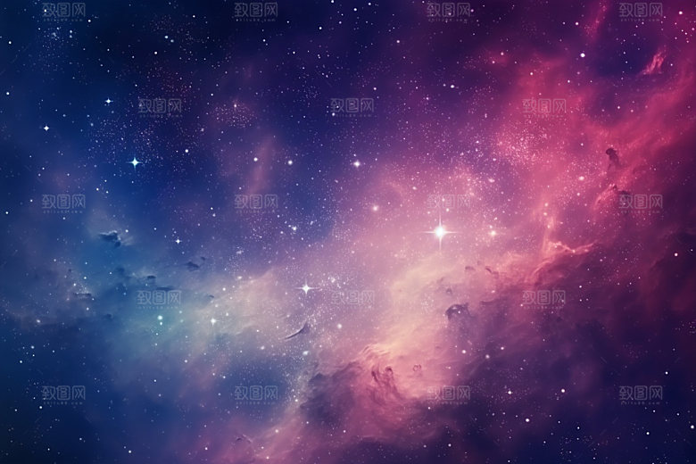 宇宙星空夜空灿烂素材