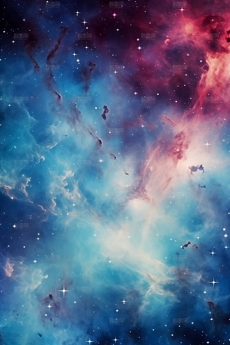 宇宙星空唯美星云素材