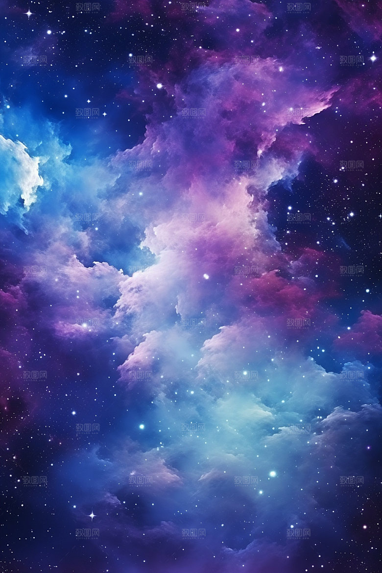 宇宙星空夜空唯美素材