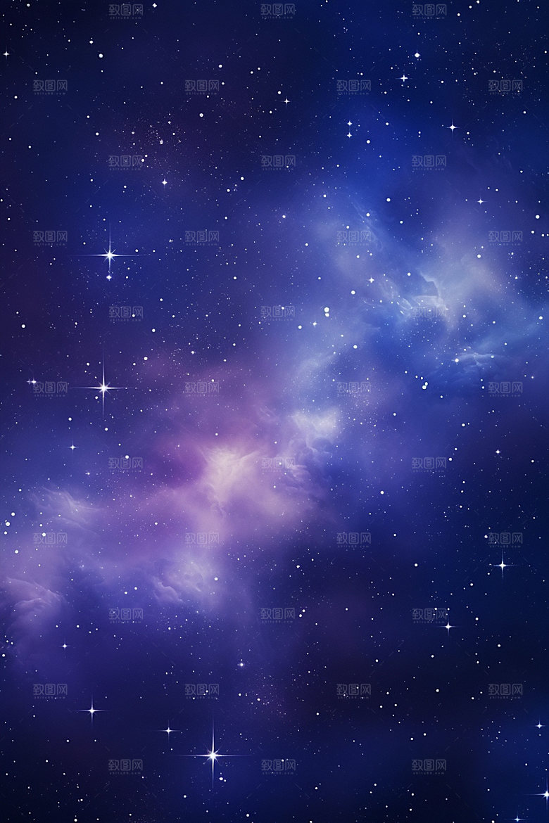 宇宙星空唯美夜空素材