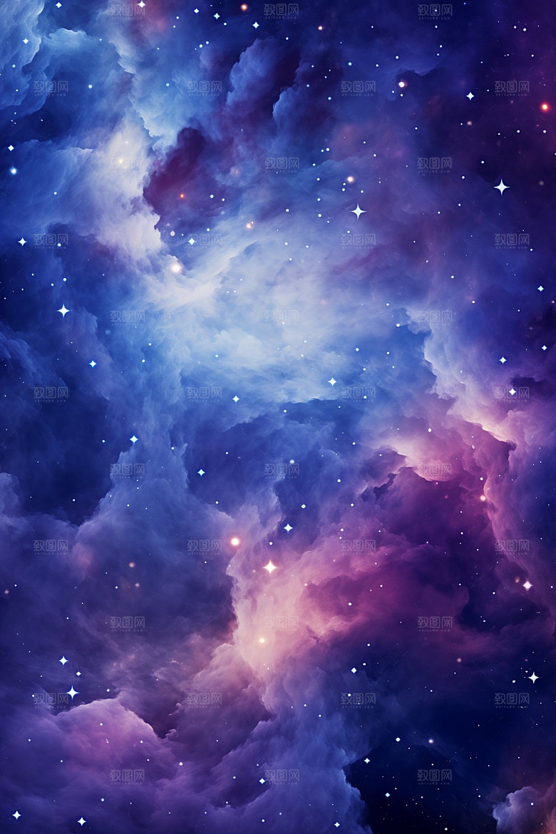 宇宙星空高清夜空素材