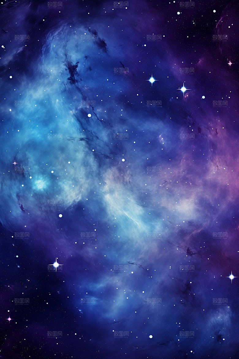 宇宙星空灿烂浪漫素材