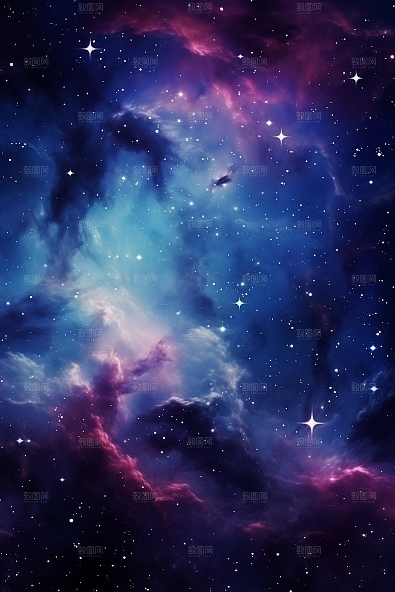 宇宙星空夜空星云素材